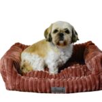 Legowisko dla psa L14 - S  40/60cm   DELUX Prążek 2,5cm Różowe